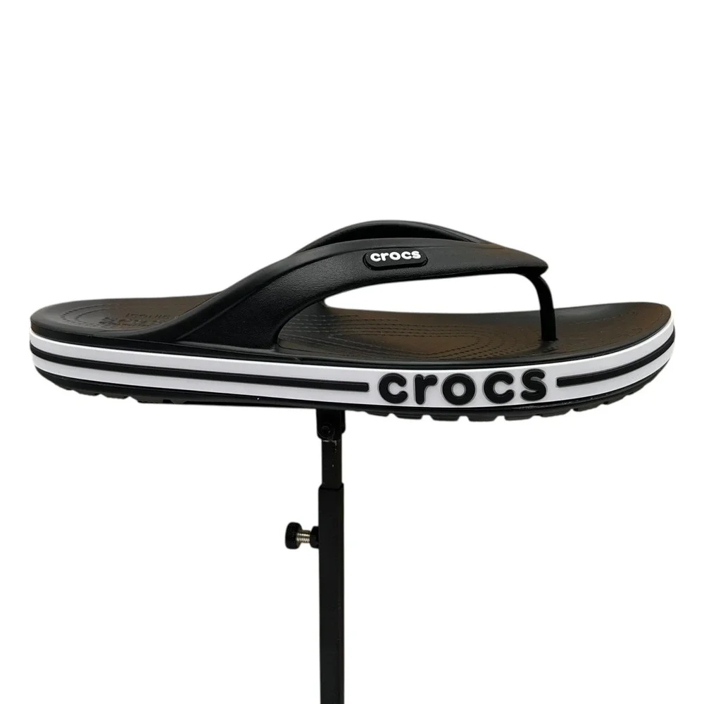 Crocs Bayaband Men's Flip Flop Sandals Size 7 Black Water‎ Friendly Lightweight